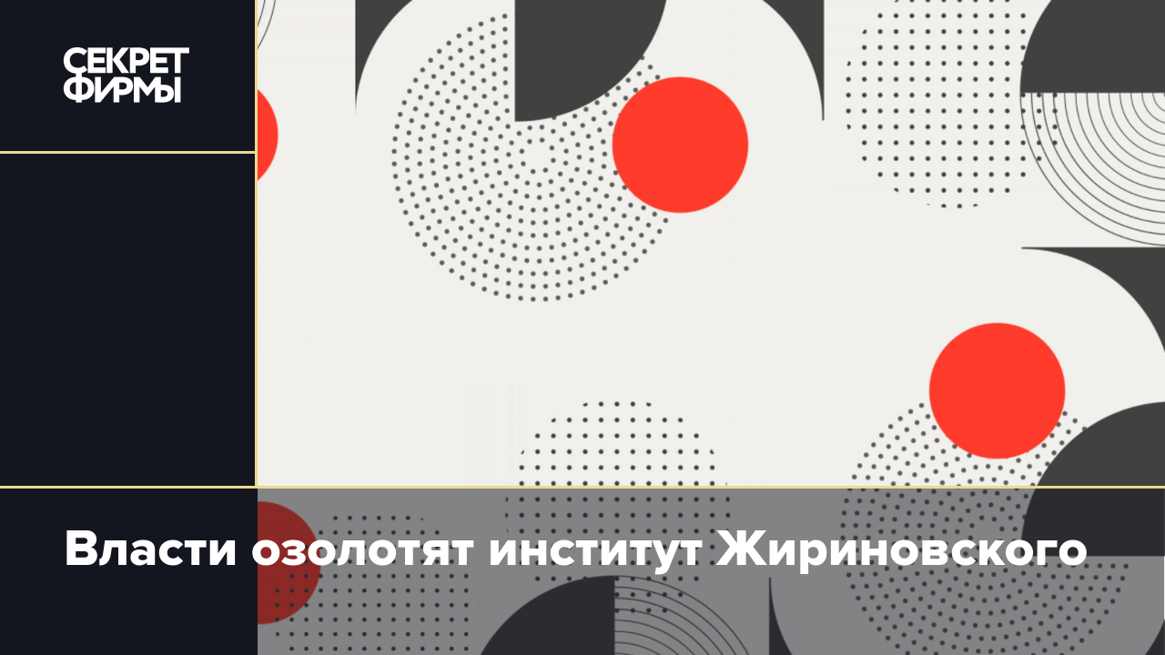 Власти озолотят институт Жириновского — Секрет фирмы