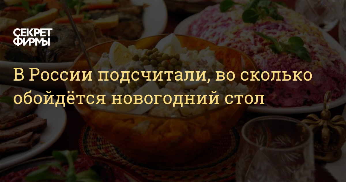 Российский Новогодний Стол Российский Новогодний Стол