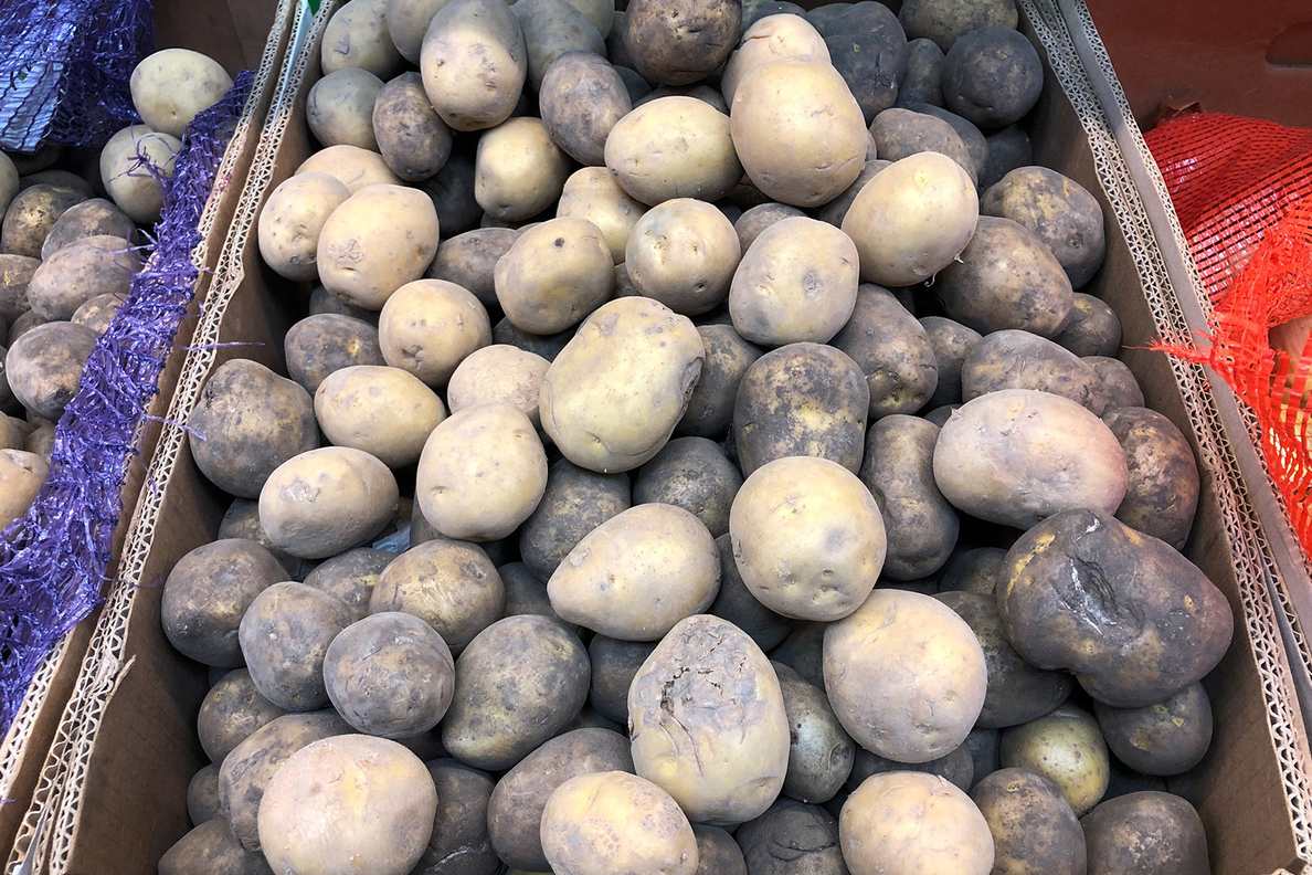 Черный картофель
