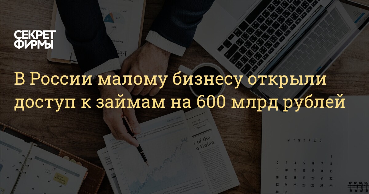 В России малому бизнесу открыли доступ к займам на 600 млрд рублей — Секрет фирмы