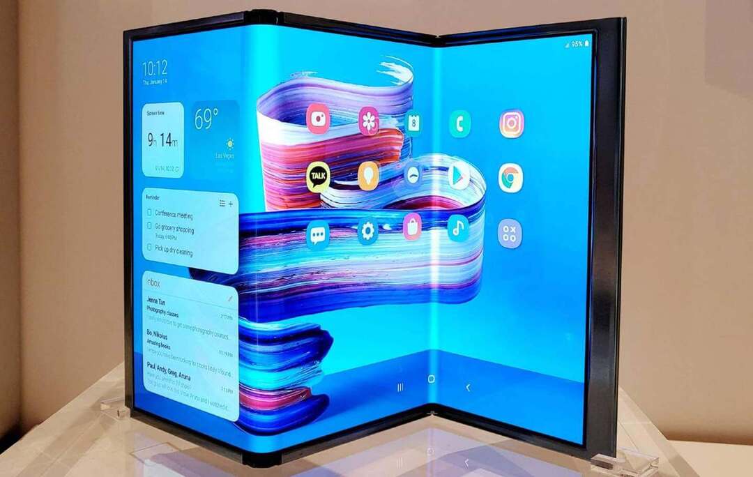 Samsung представил планшет, который умеет складываться втрое