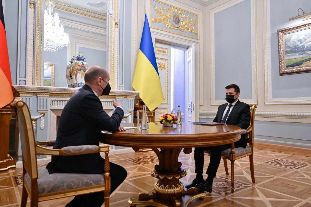 Зеленский встретился в Киеве с канцлером Германии
