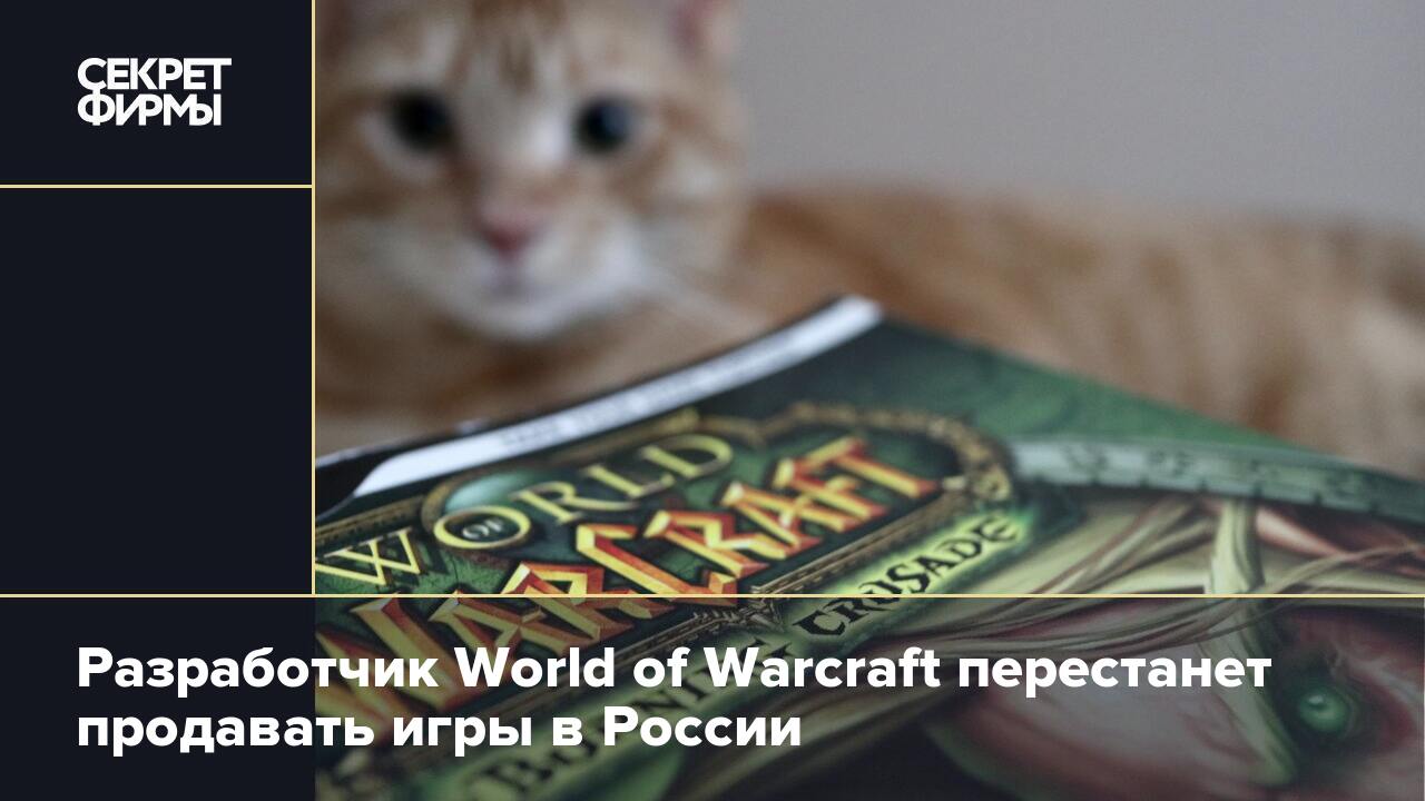 Разработчик World of Warcraft перестанет продавать игры в России — Секрет  фирмы