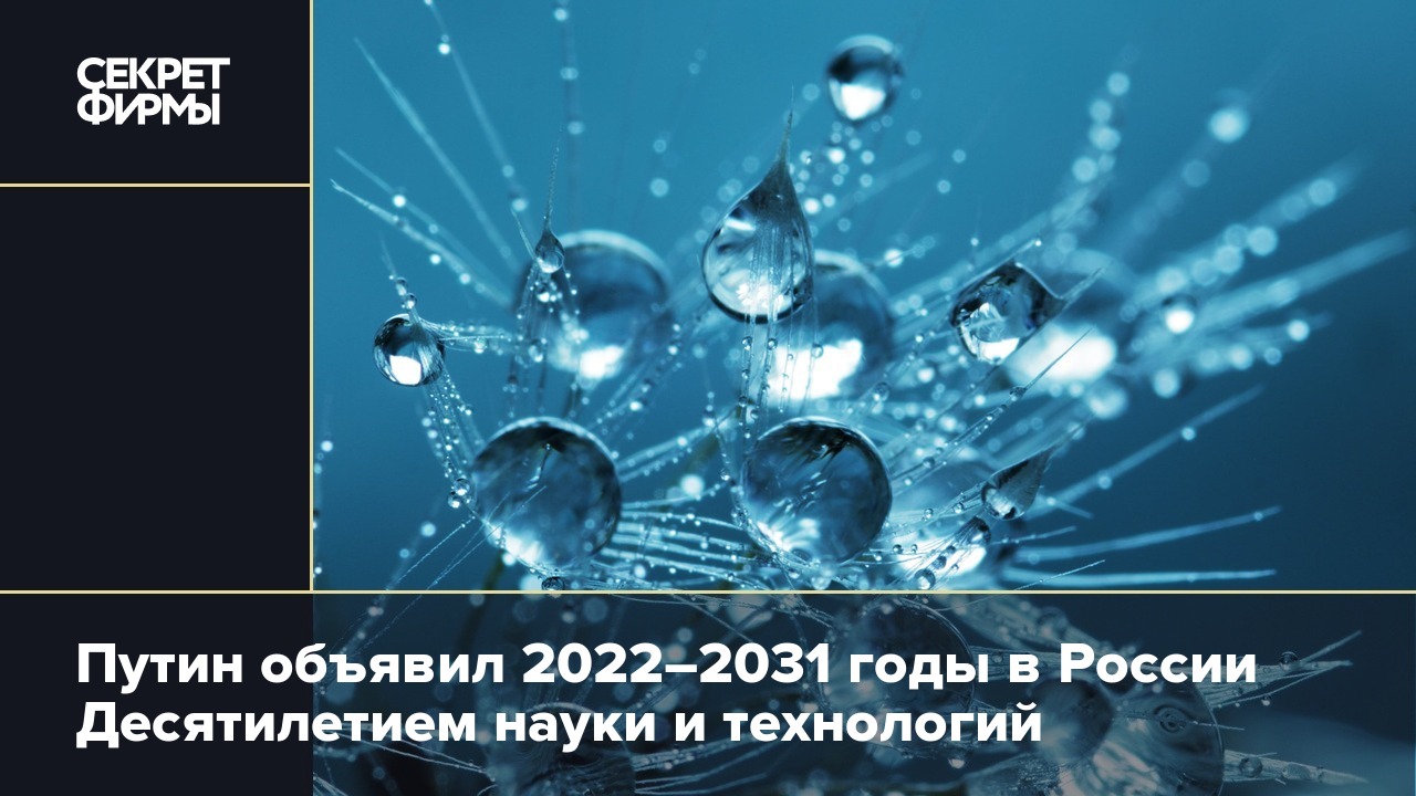 План проведения десятилетия науки и технологий 2022 2031