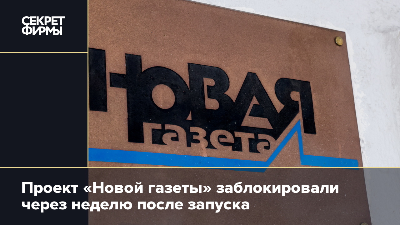 Проект новая газета