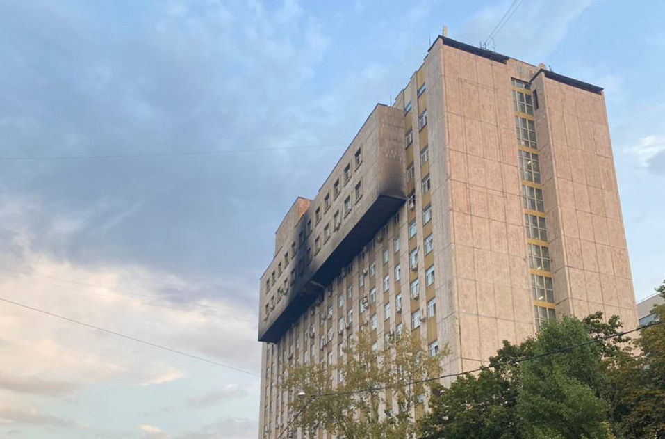 В Москве случился пожар в научном центре