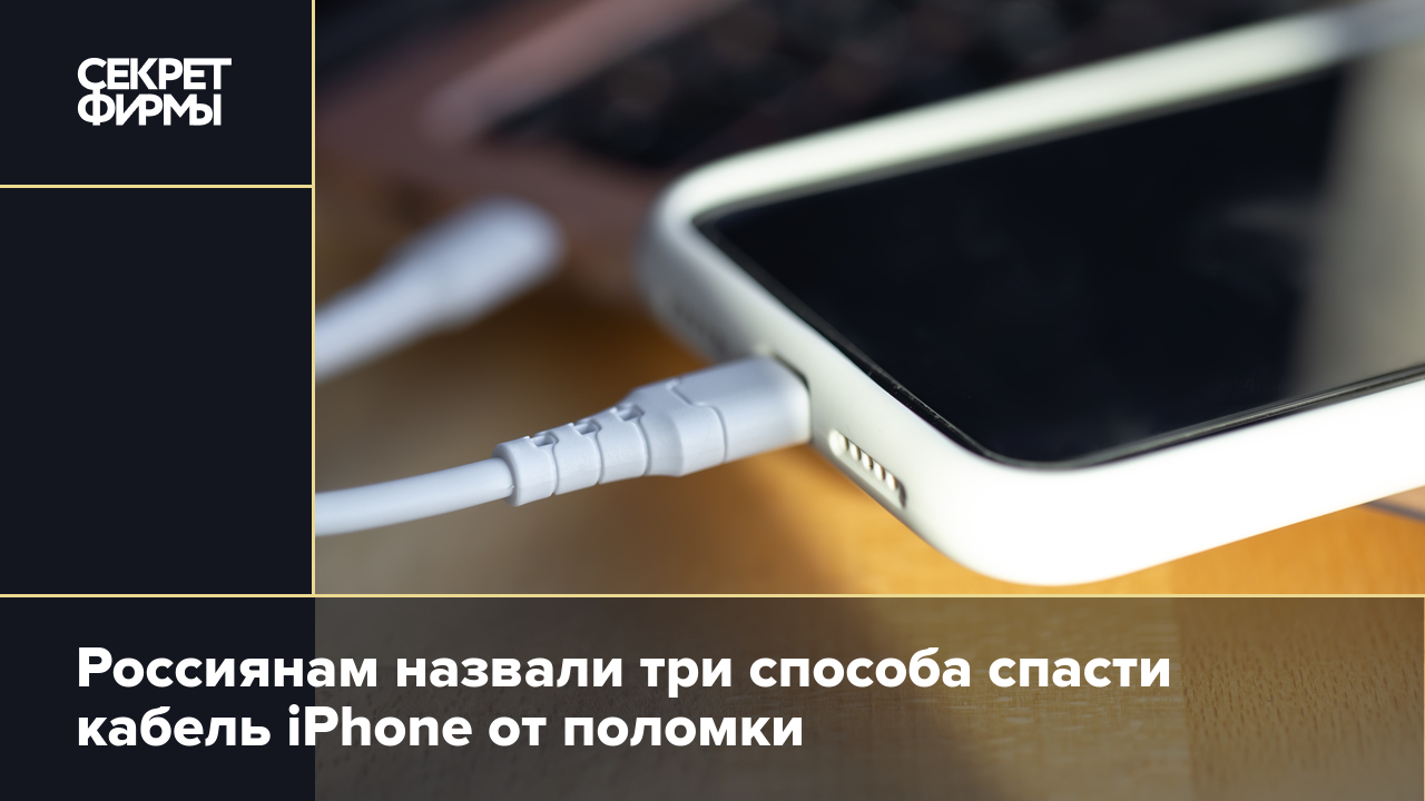 Россиянам назвали три способа спасти кабель iPhone от поломки — Секрет фирмы