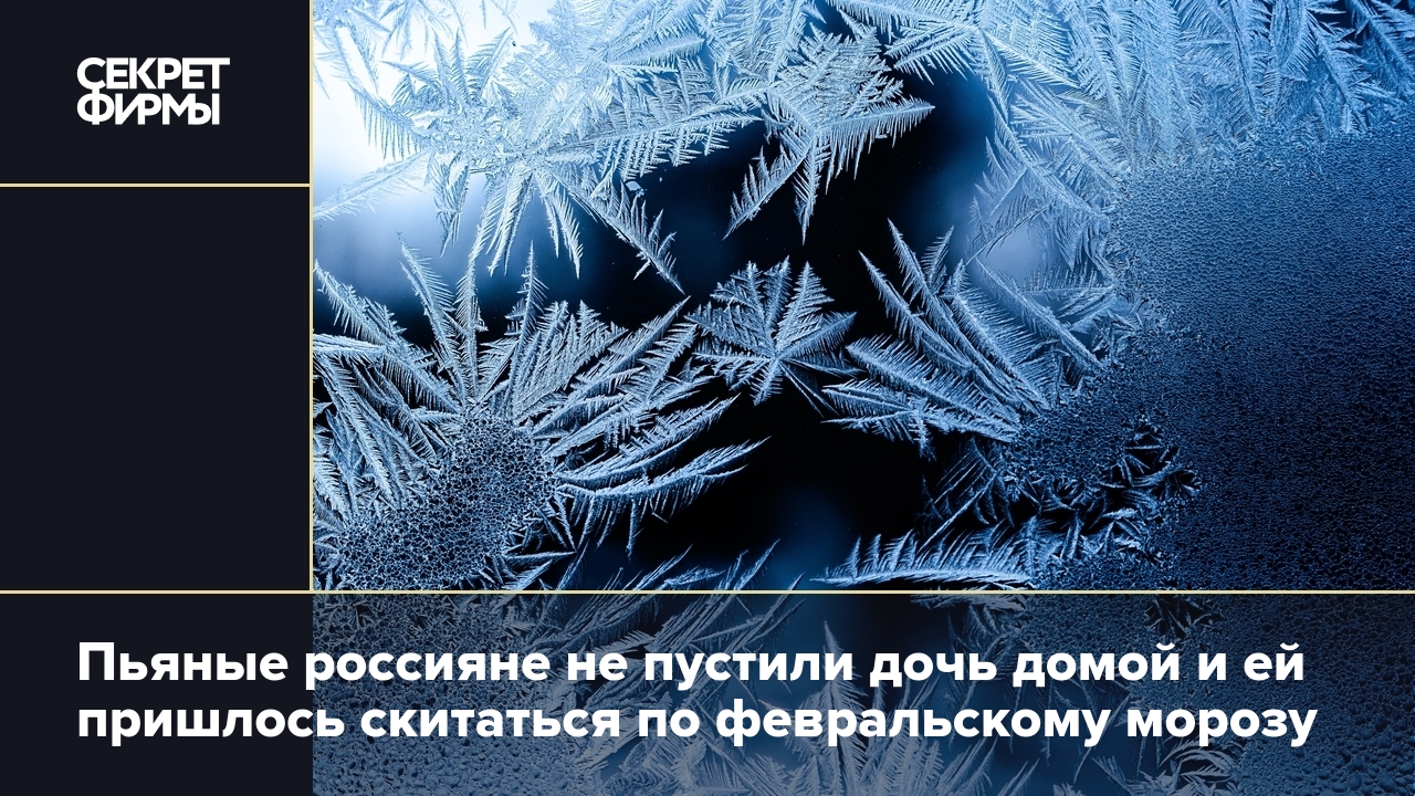 Пьяные россияне не пустили дочь домой. Девочке пришлось скитаться по морозу  — Секрет фирмы