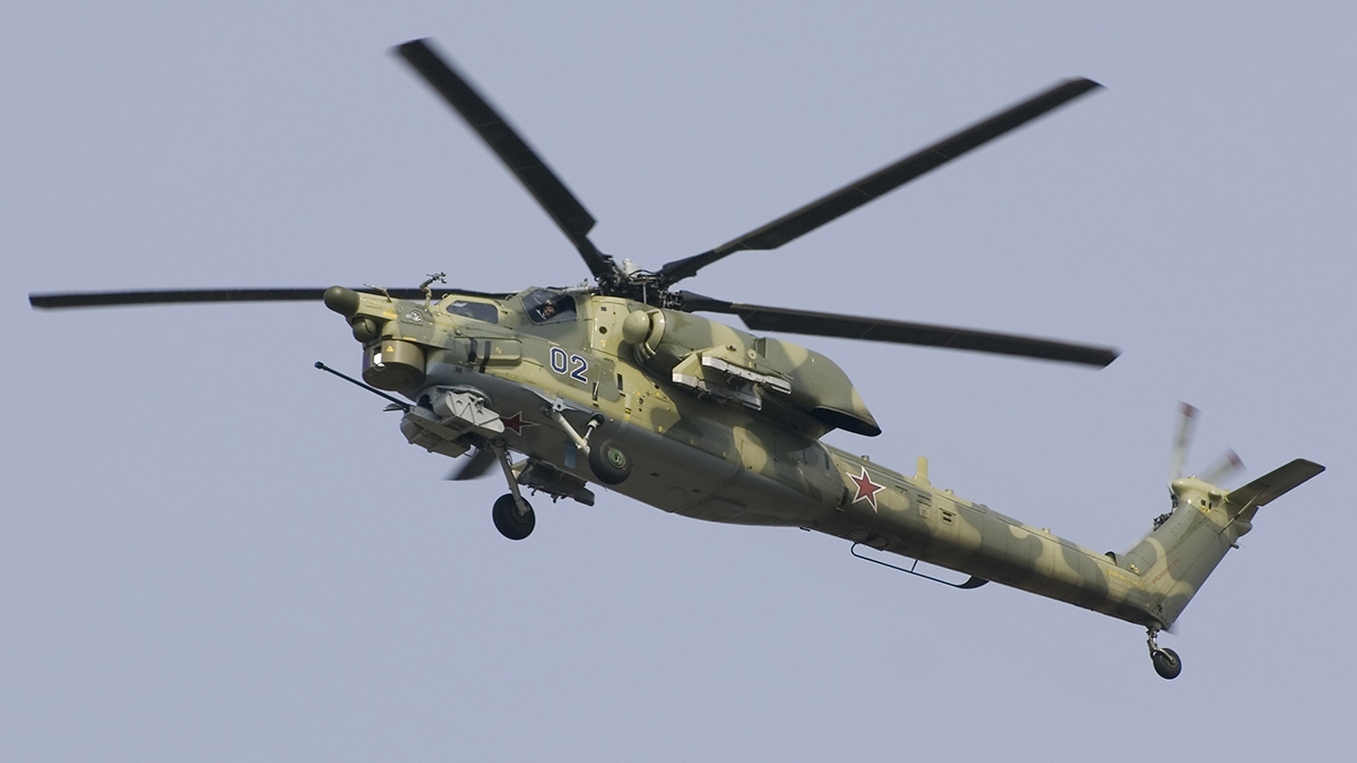 Два лётчика погибли при крушении военного вертолёта Ми-28 в Крыму