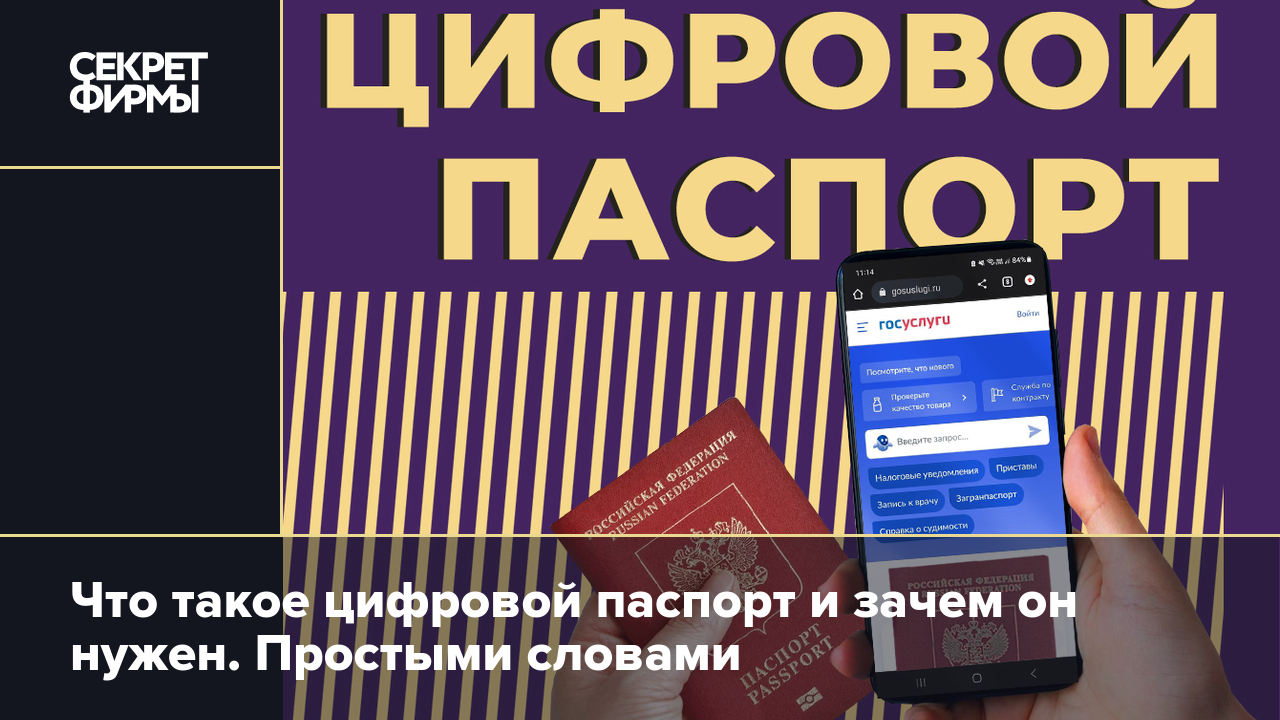 Цифровой паспорт: что это такое, как работает, как получить и заменит ли он  бумажный паспорт — Секрет фирмы