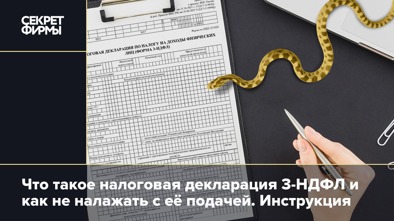 3-НДФЛ: что это такое, кому и когда нужно подавать — Секрет фирмы