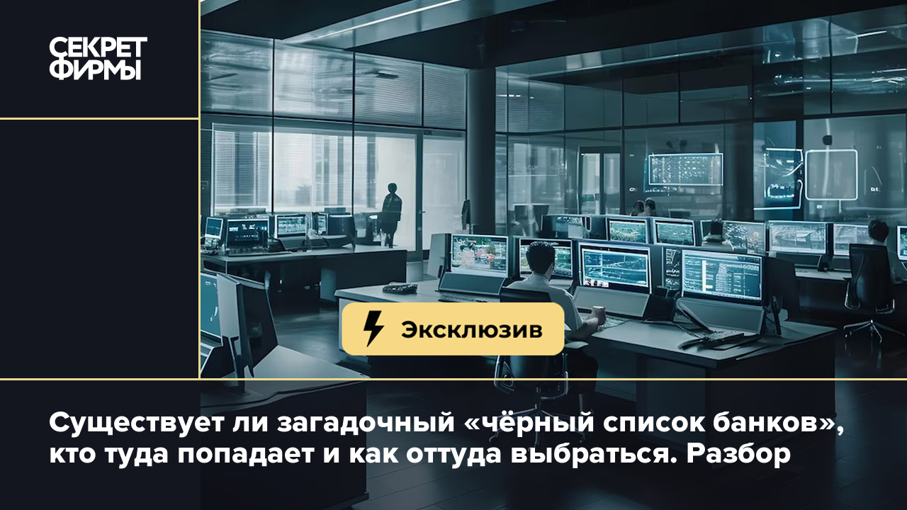 Существует ли загадочный «чёрный список банков», кто туда попадает и как  оттуда выбраться. Разбор — Секрет фирмы