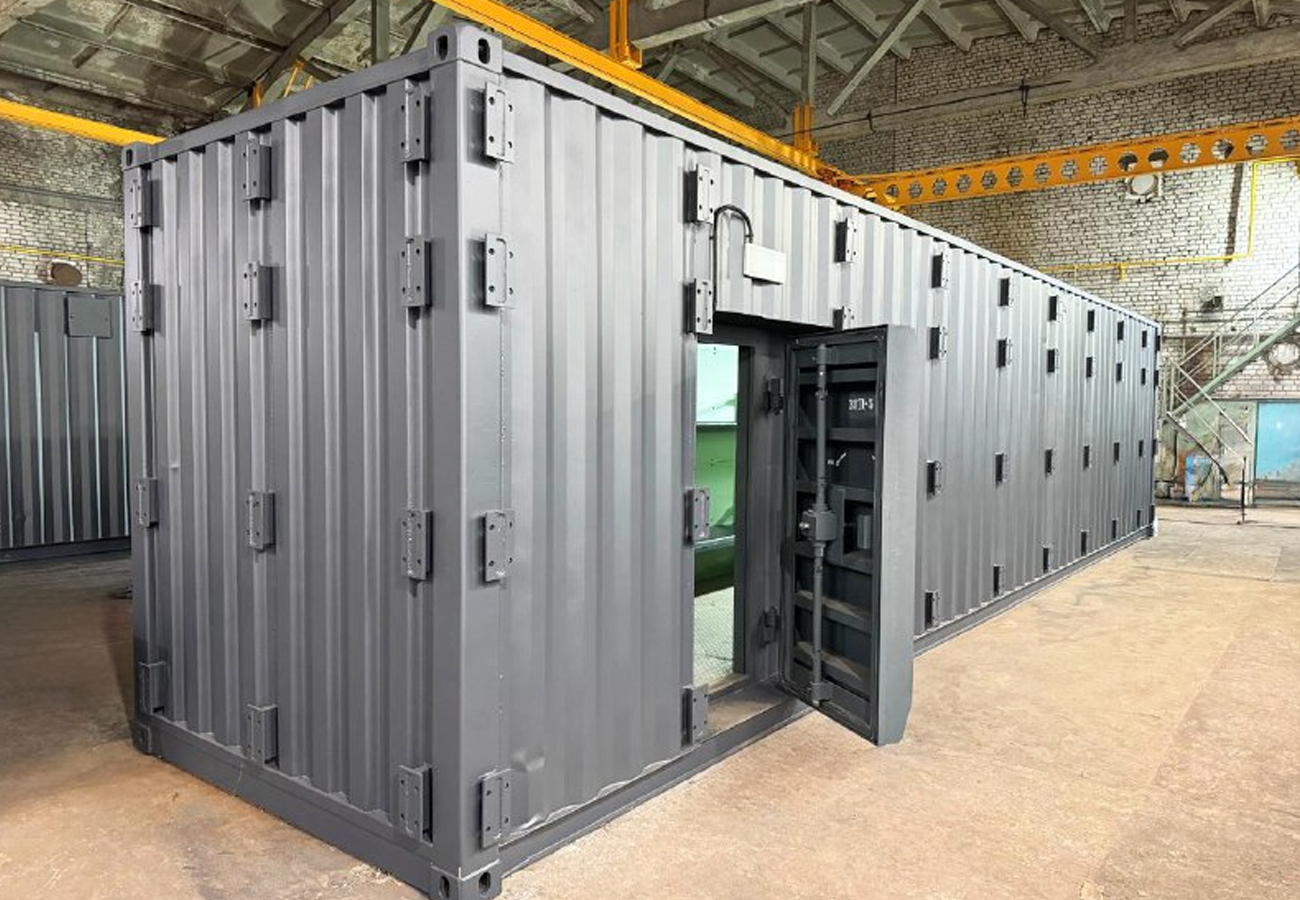 В России впервые начали выпускать мобильные убежища Куб-М 54 на человека