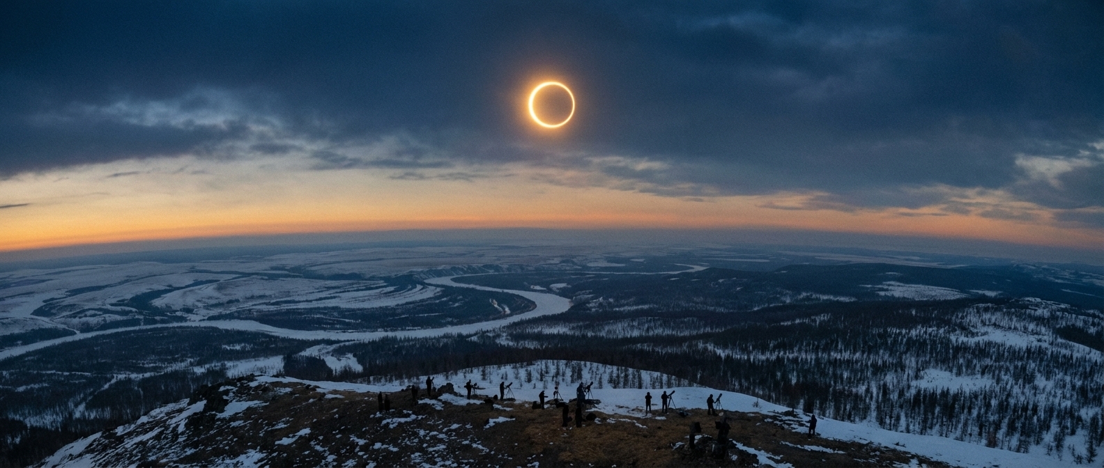 Кольцеобразное солнечное затмение 17 февраля. Где и когда россияне смогут его увидеть