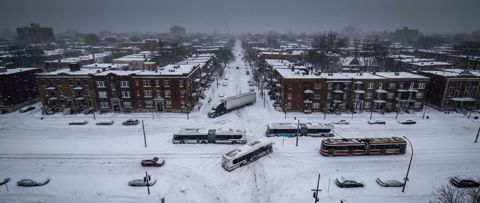 Снегопад парализовал Екатеринбург