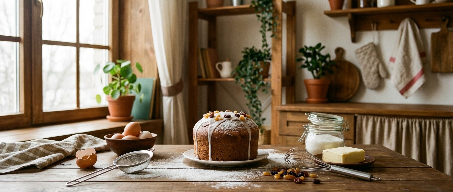 Домашний пасхальный кулич подешевел на 9%. Сколько стоит его испечь в 2026 году