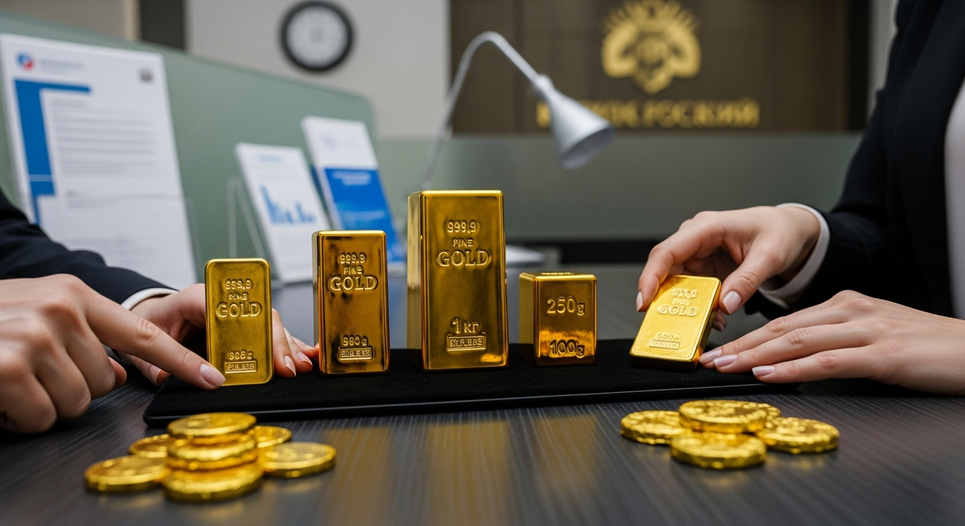 Россияне раскупают золотые слитки. Какой вес выбирают чаще всего