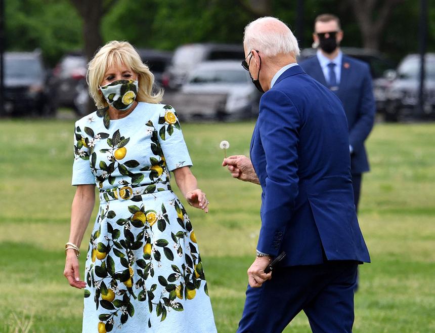Джо Байден с женой, 2021 год