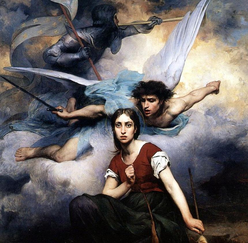 «Явление архангела Михаила Жанне д’Арк», картина Эжена Тириона, 1876