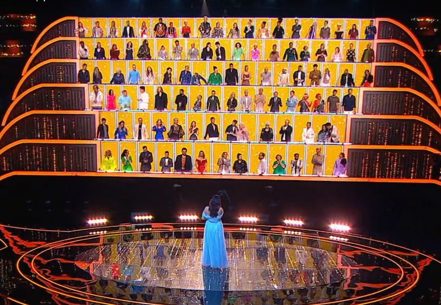 Кадр музыкального шоу «Ну-ка, все вместе!»