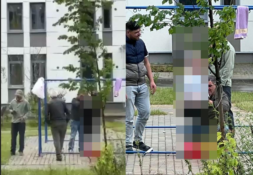 Мигранты зарезали и освежевали барана на детской площадке в Новой Москве. Кадры попали в Сеть