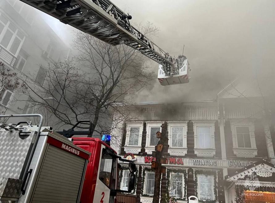 В центре Москвы сгорел популярный ресторан