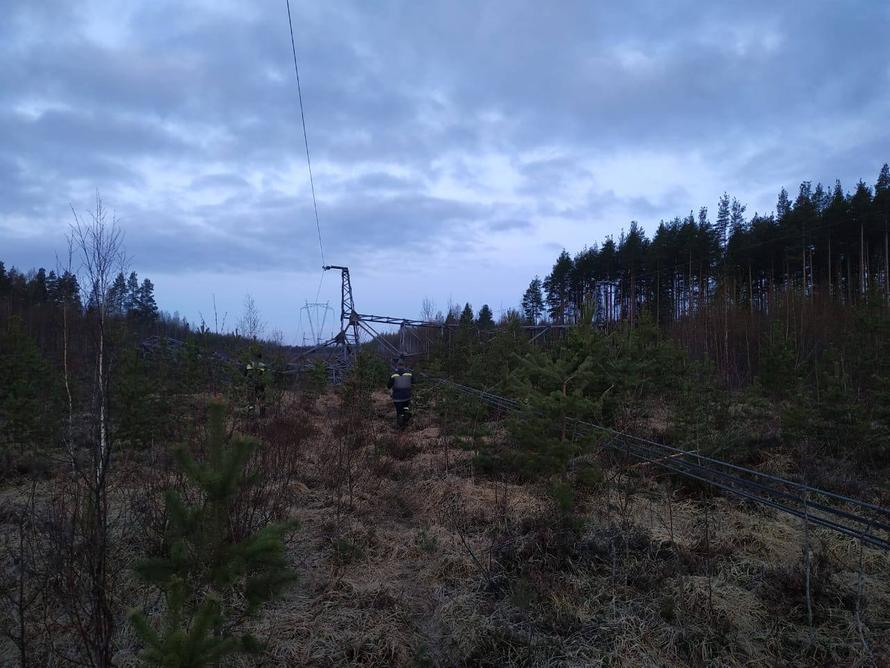 Подрыв опоры ЛЭП в Ленинградской области. Главное