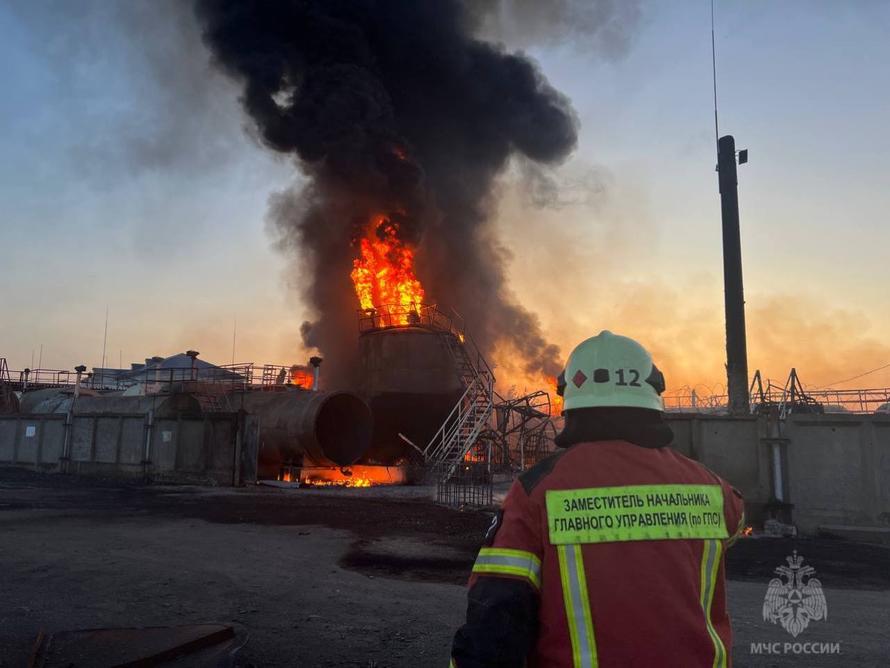 Крупный пожар на железнодорожной станции в Уфе. Что известно
