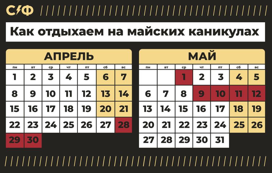 Как отдыхаем в мае-2024. Сверьтесь с памяткой