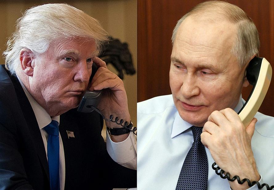 Мир на Украине, Чёрное море и хоккей. О чём Путин и Трамп разговаривали по телефону полтора часа