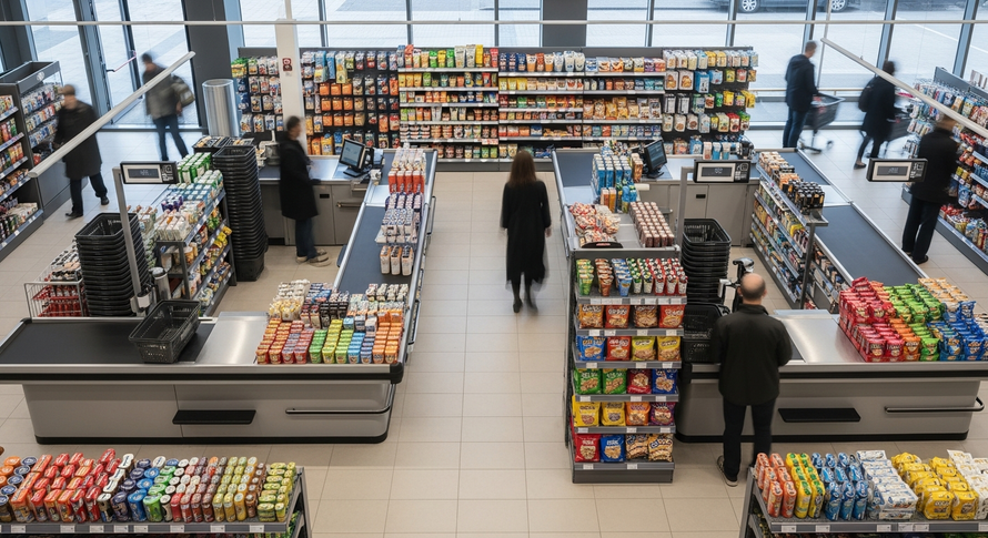 92% россиян смотрят на товары у кассы. Что их привлекает больше всего