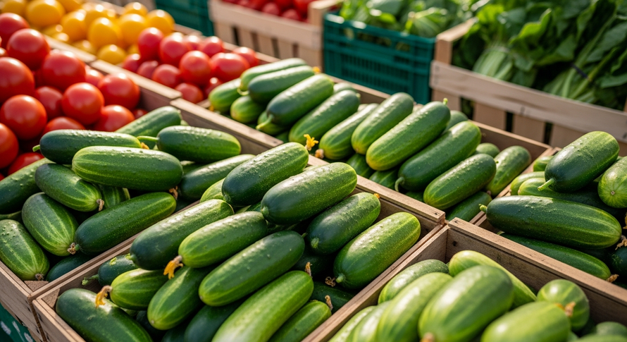 Огурцы стали самым подешевевшим продуктом в России. Цены упали на 14%